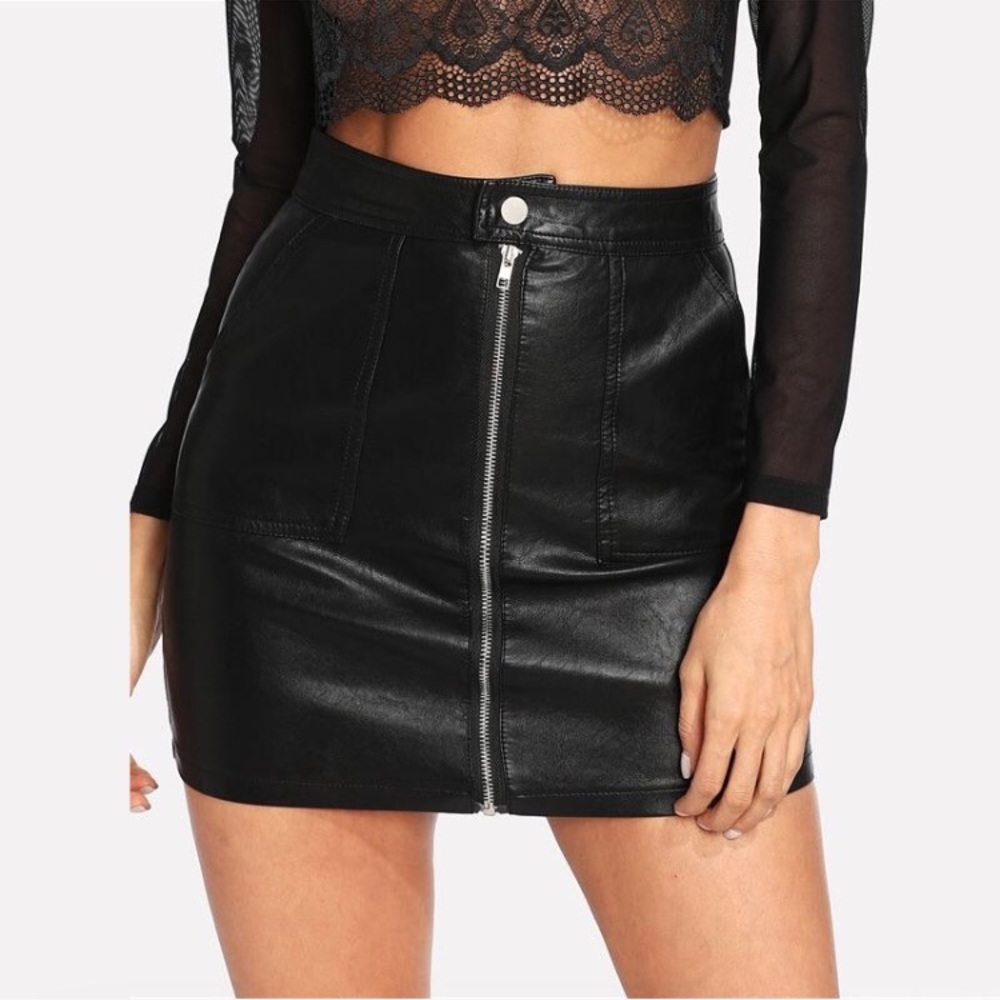 Leather skirt